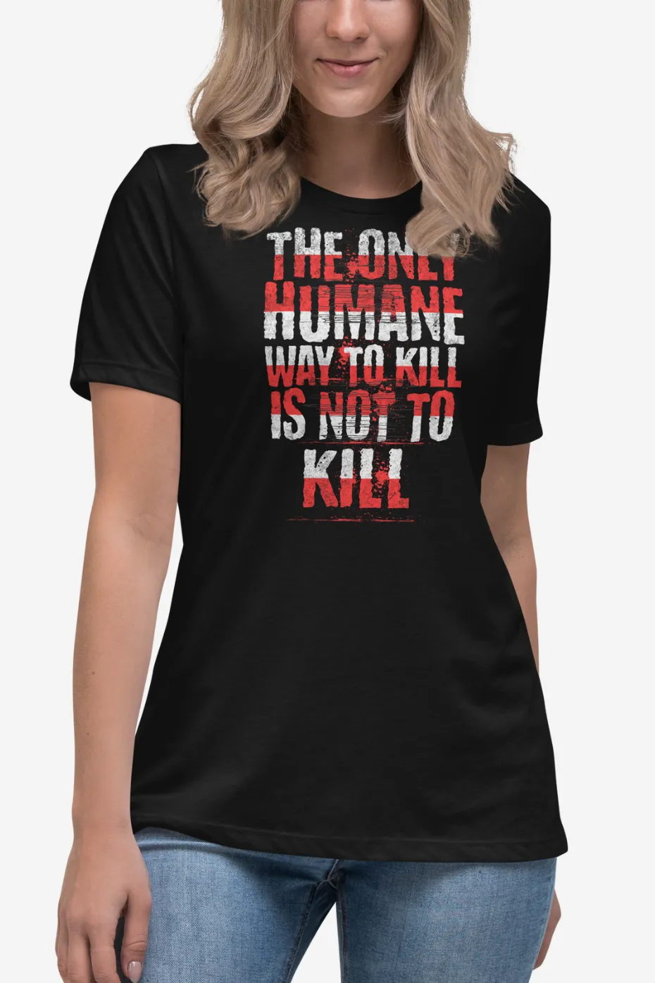 No Humane Way Women's Relaxed T-Shirt