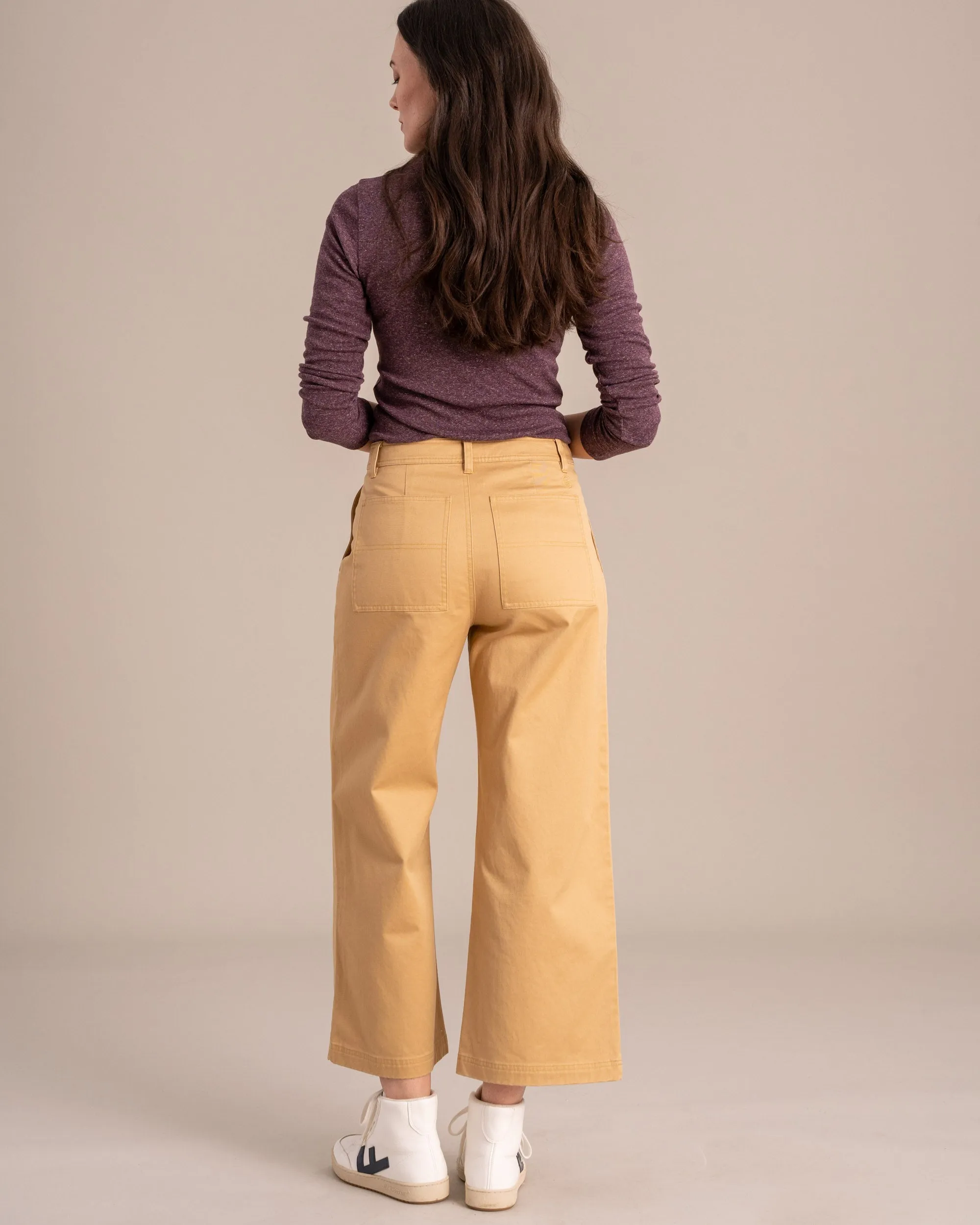 Organic Twill Wide Leg Pant