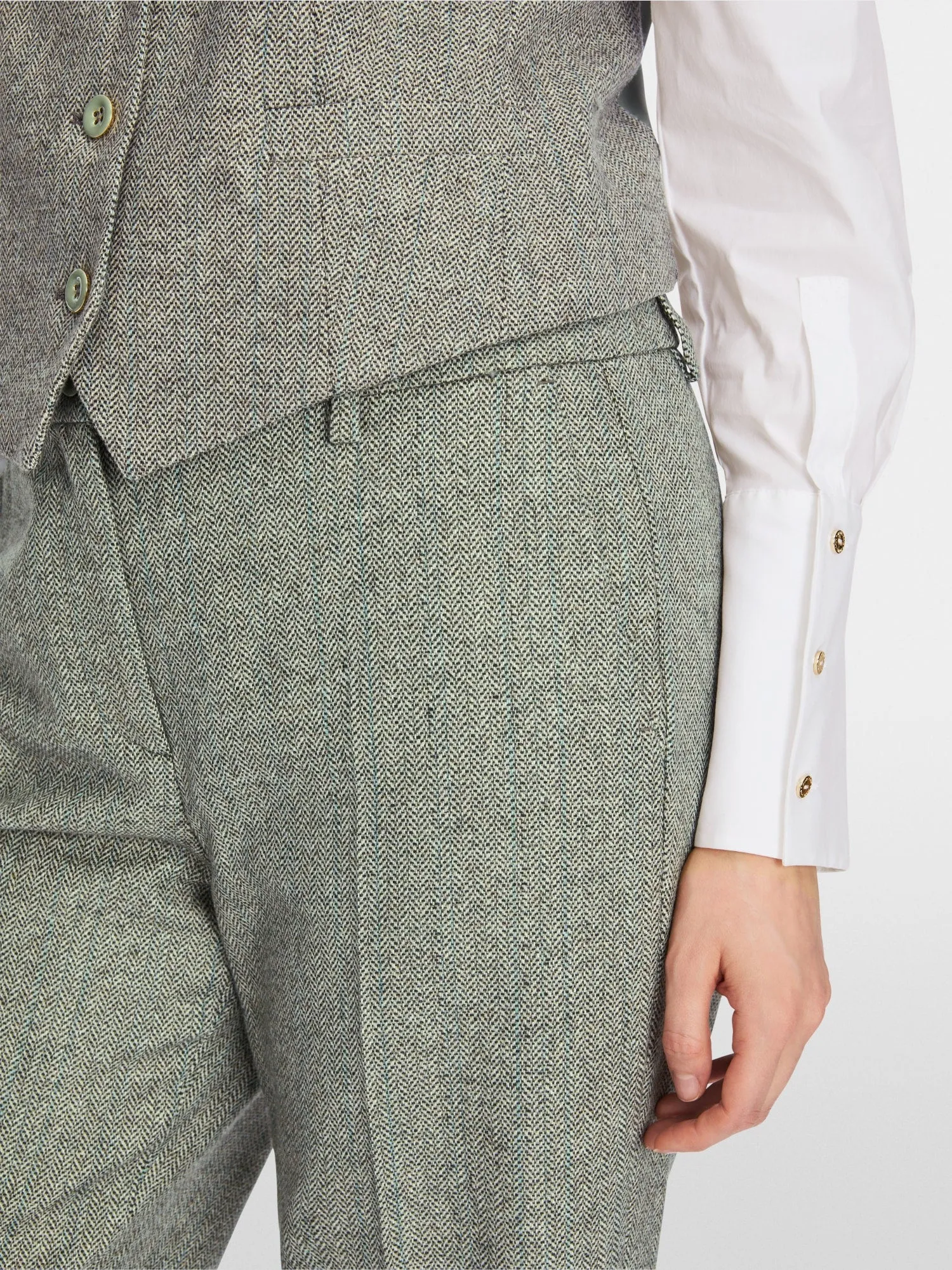 Pant - Avocado/White