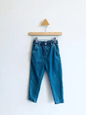 Paper Bag Waist Jeans // 3-4Y