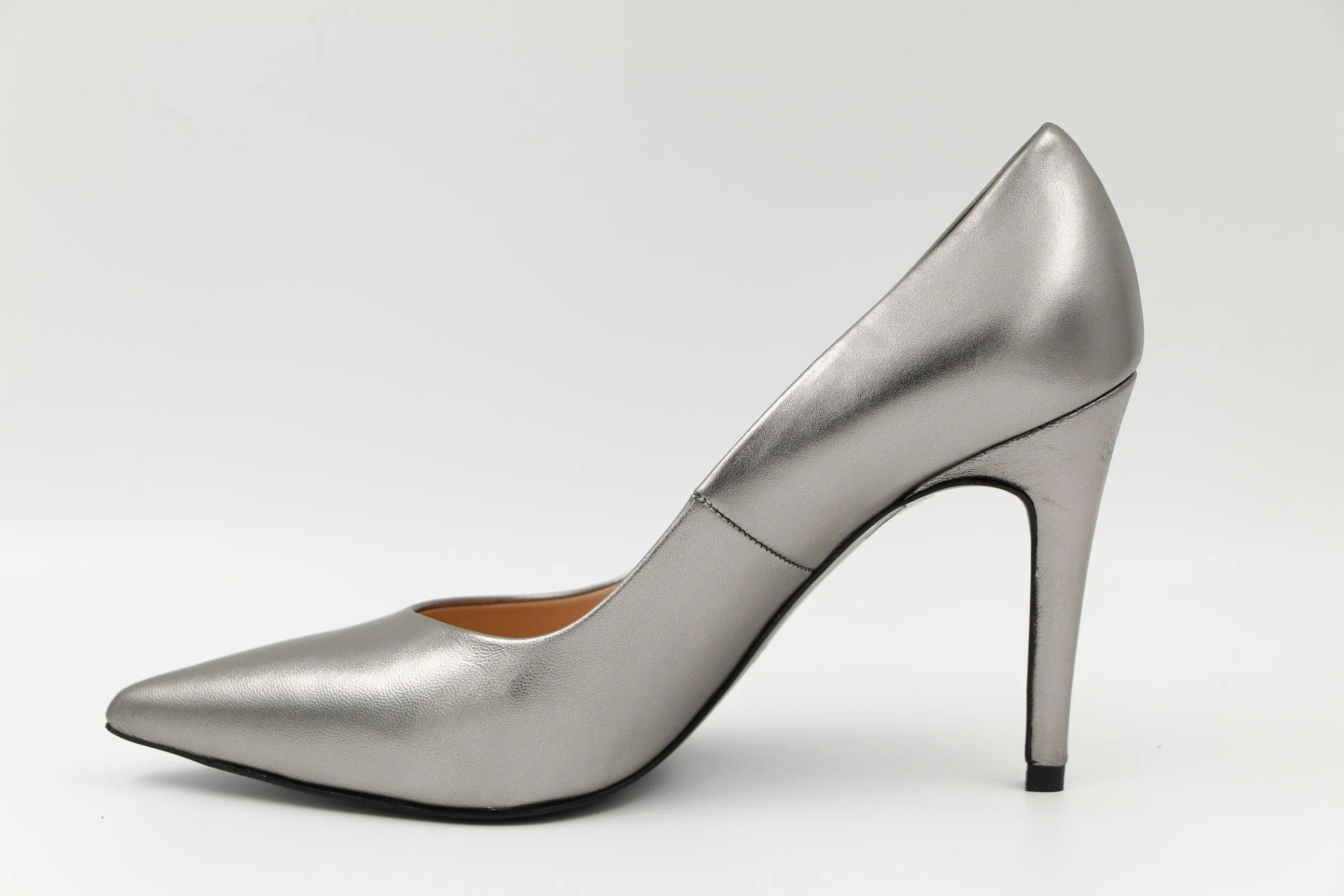 PETER KAISER Pewter Pointed Toe Stiletto Shoe