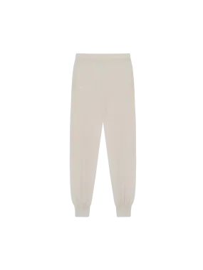 Recycled Cashmere Track Pants—oatmeal