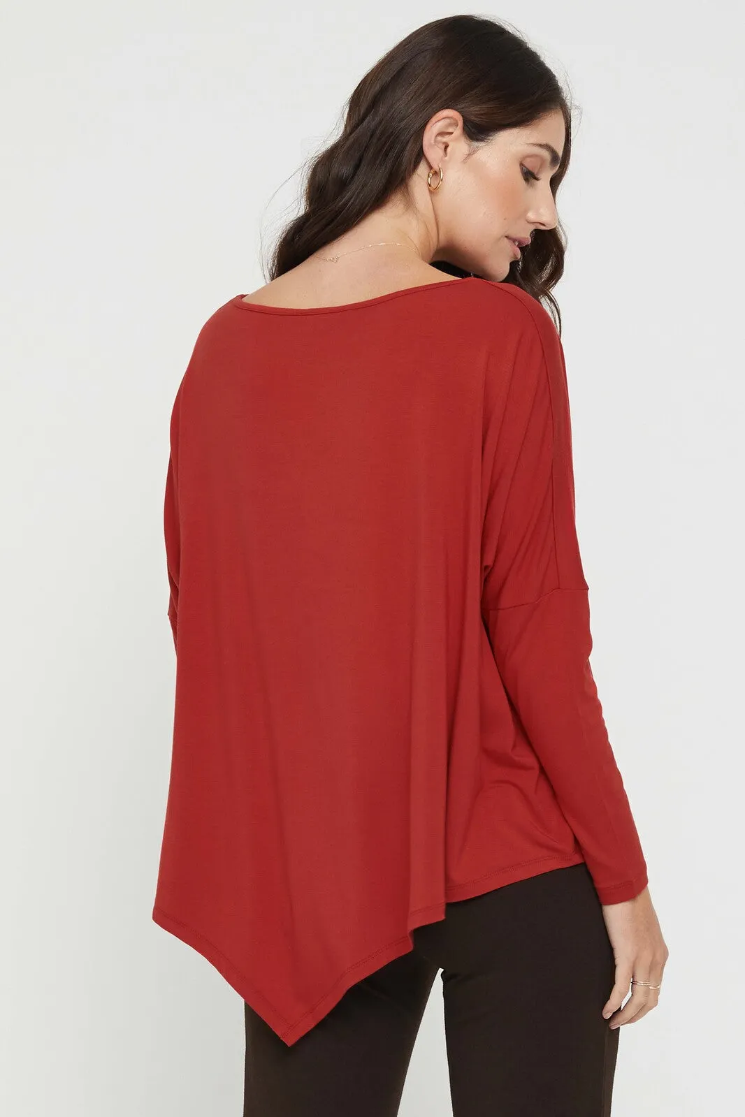 Relax Boatneck - Warm Red