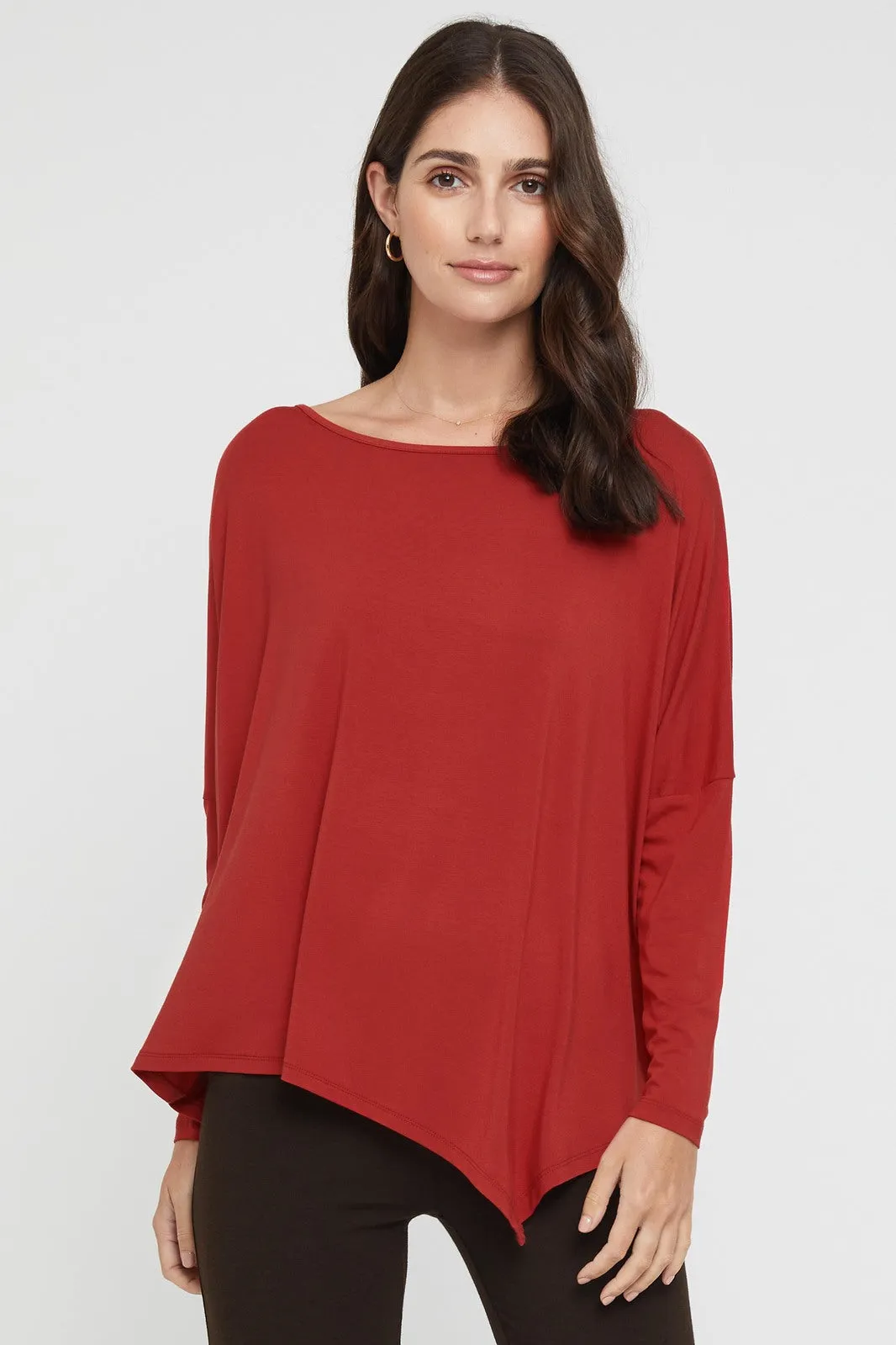 Relax Boatneck - Warm Red