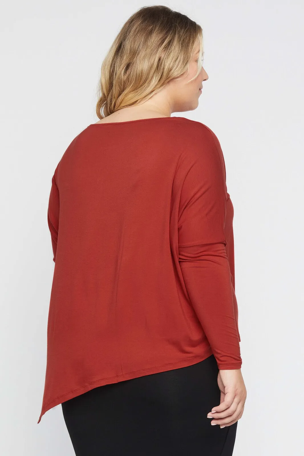 Relax Boatneck - Warm Red