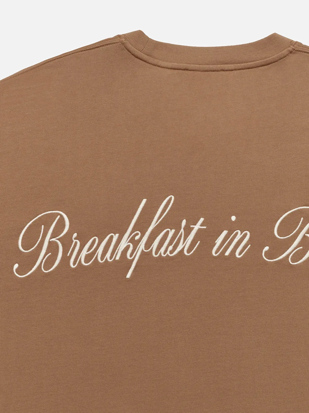 Ritz Unisex Breakfast In Bed Crewneck -- Camel