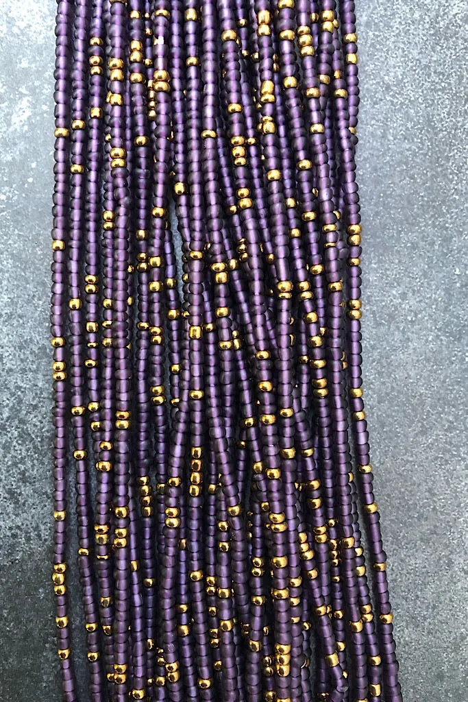 Royal Amethyst Tie On Waist Beads