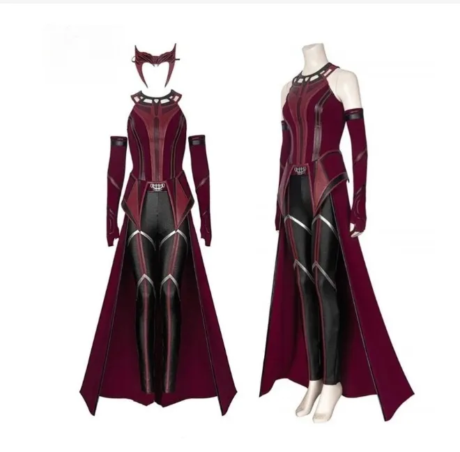 Scarlet Witch Cosplay Ensemble: Wanda Maximoff's Mystical Attire