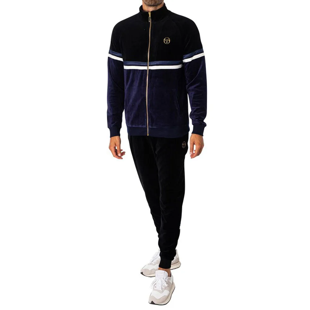 Sergio Tacchini Dallas Luxe Track Pants - Black / Marmite Blue