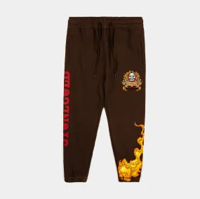 SP x WWE Yeah Joggers Mens Pants (Brown/Orange)