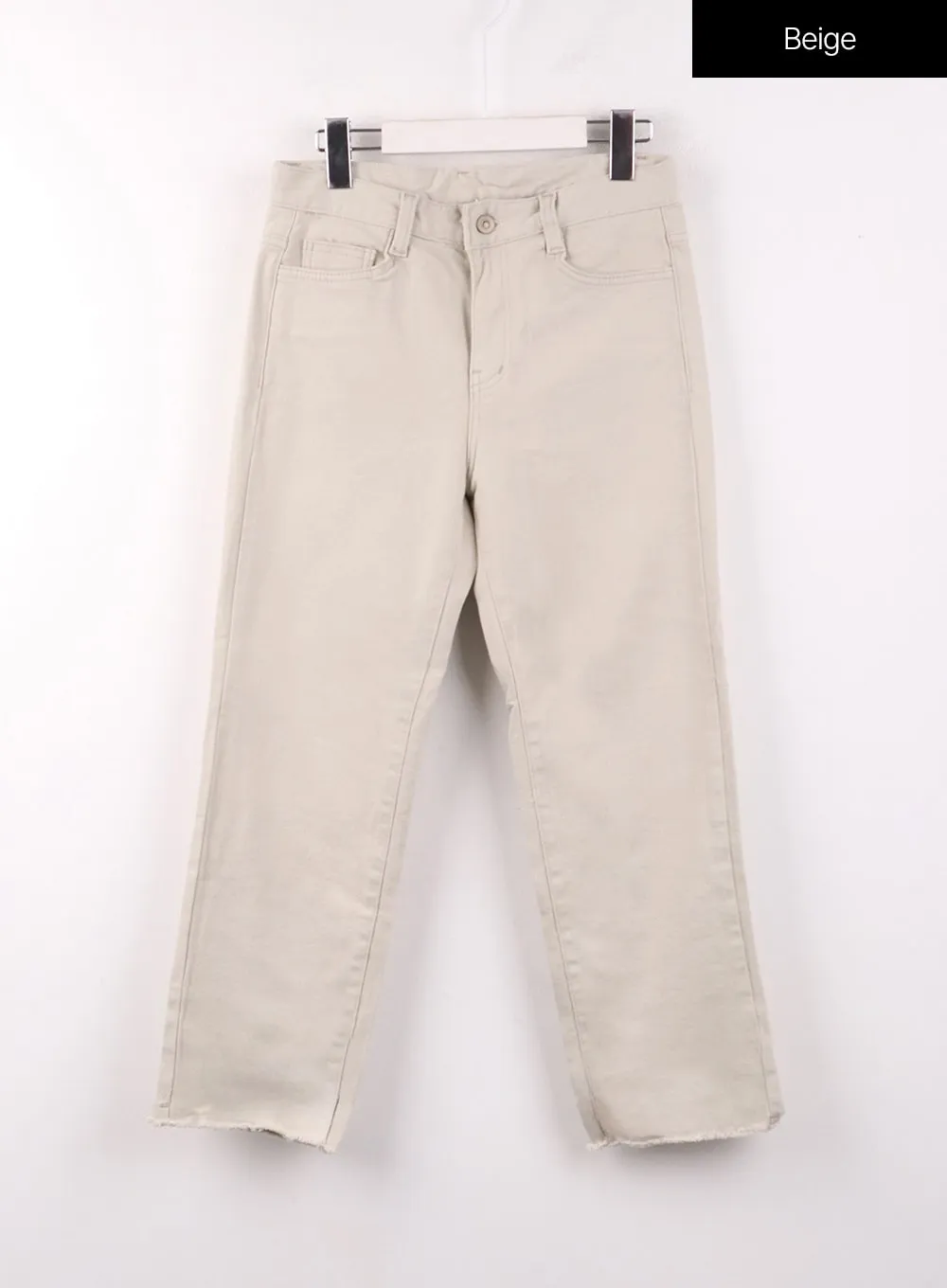 Straight Leg Cotton Pants OF405