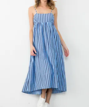 Stripe Midi Dress - Blue