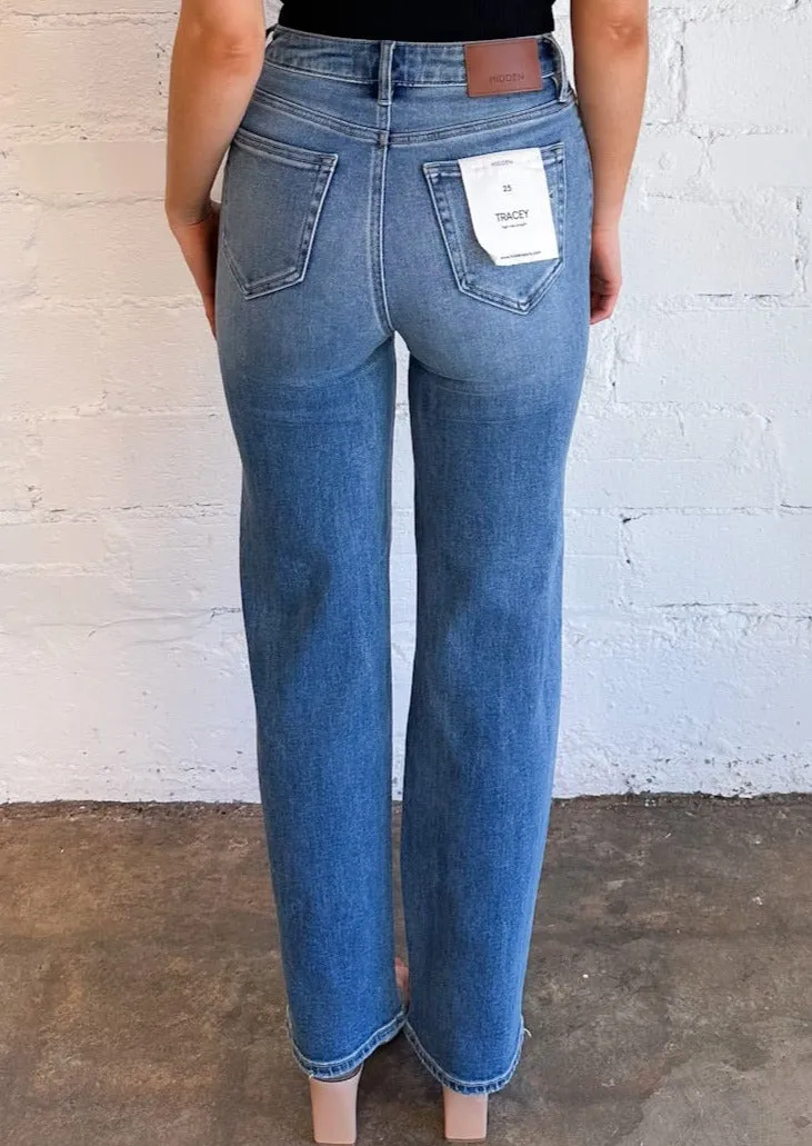 Tracey High Rise Straight Jean 30 Inseam